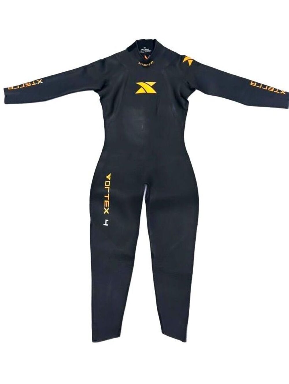 Xterra Vortex 4 Women's Full Triathlon Wetsuit Size WL W-Large Black/Orange